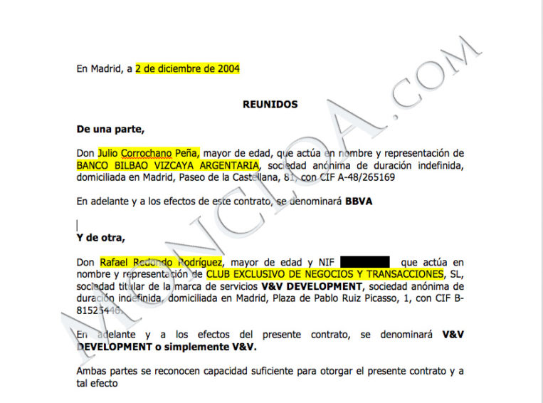 Villarejo exigió 750.000 euros al BBVA y "camuflar los pagos" 2 Moncloa bbva villarejo