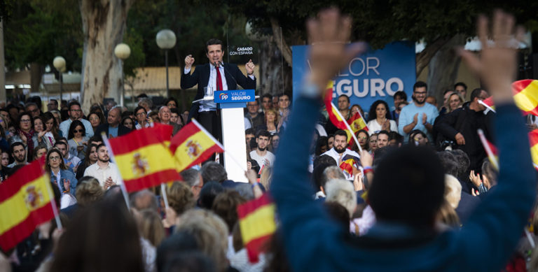 Arranca la campaña electoral: Casado, Rivera y Abascal en Madrid y Sánchez en Barcelona