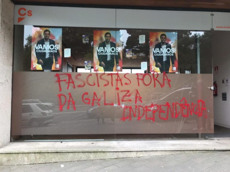 Rivera denuncia el ataque de los «totalitarios» a la sede de Ciudadanos