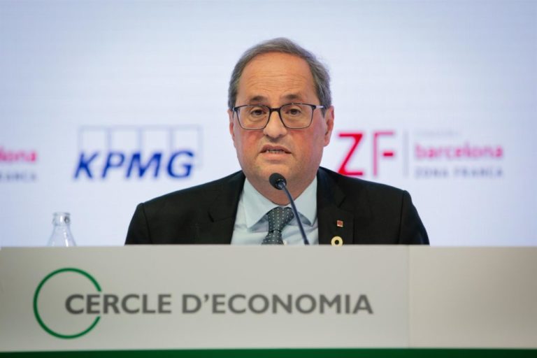 Torra asegura que el 80% de los catalanes apoya un referéndum