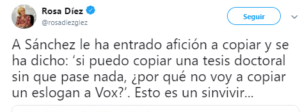 Los siete guiños que Rosa Díez le ha hecho a Vox en Twitter 7 Moncloa Campaña LaEspaña 1 Moncloa