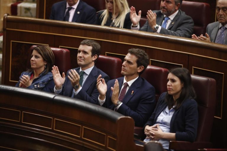 Homenaje del Congreso a las víctimas del terrorismo sin los líderes de Podemos y Vox