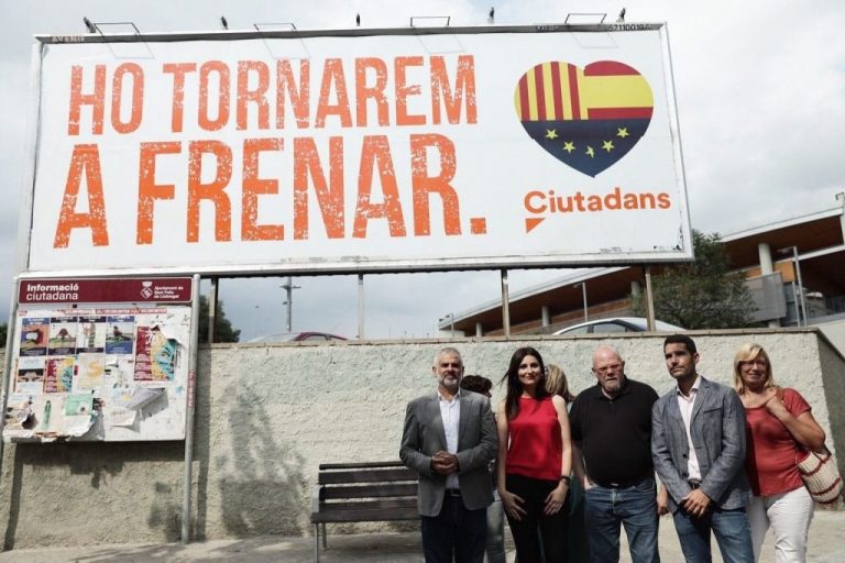 ‘Lo volveremos a frenar’, la nueva campaña de Ciudadanos en Cataluña