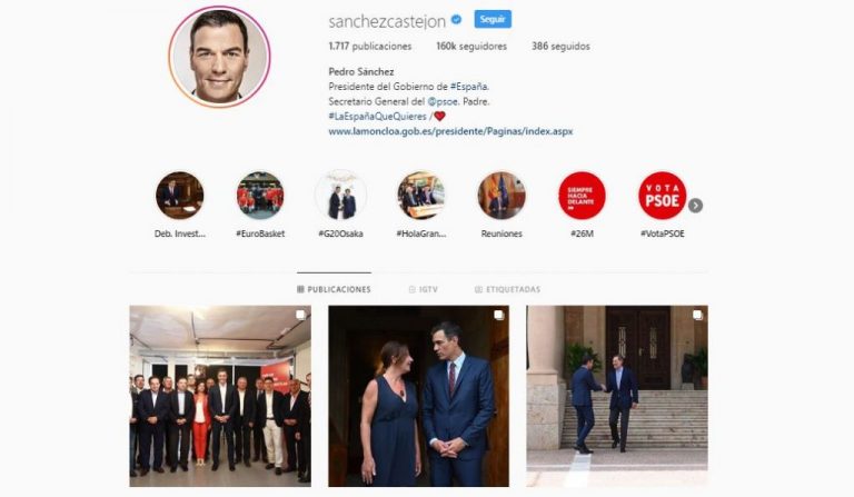 Pedro Sánchez pasa más tiempo en Instagram que con Podemos
