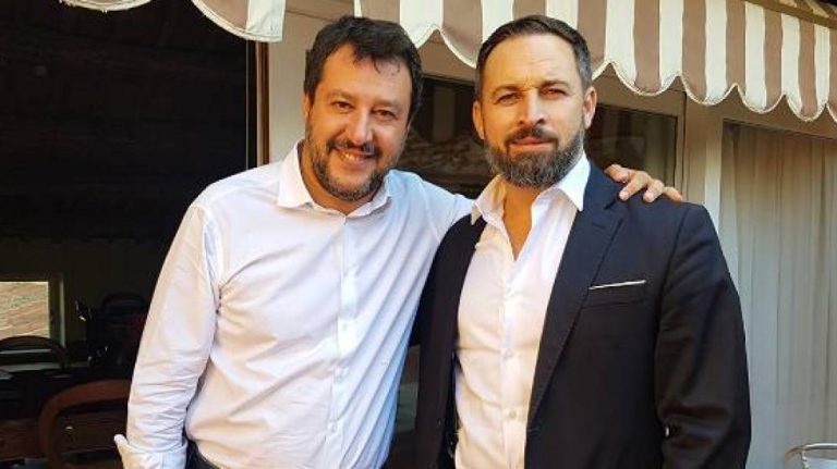 Abascal y Salvini, una relación llena de guiños ideológicos