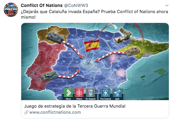 Conflict of Nations videojuego Cataluña