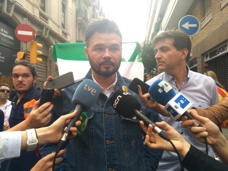 Rufián defiende la unidad estratégica entre los partidos independentistas