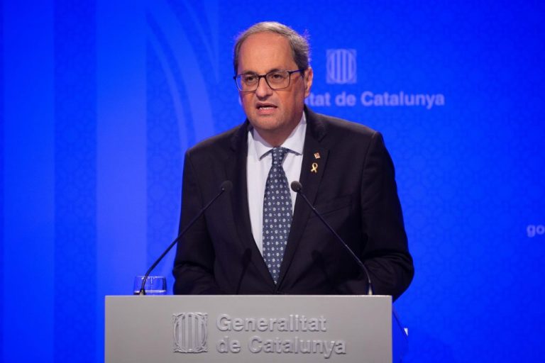 Torra se apoya en «el pueblo» para defender la propuesta independentista