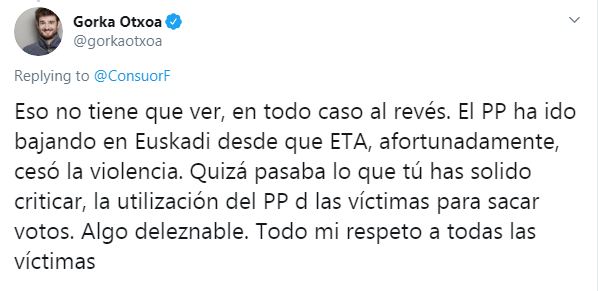 Desolación entre las víctimas del terrorismo al conseguir Bildu grupo parlamentario 2 Moncloa captura 2