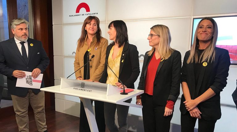 Borràs propone a Torra y Puigdemont como interlocutores