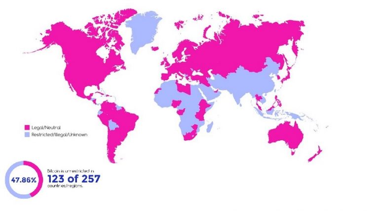 Lista de países «amigos» de las criptomonedas