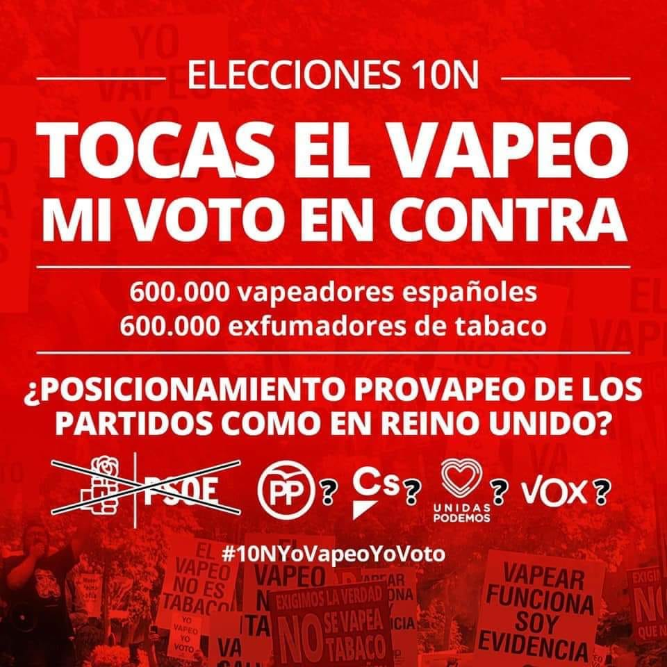 El PSOE se juega 600.000 votos por su guerra contra el 'vapeo' 1 Moncloa Vapeo