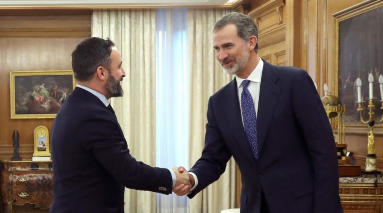 Vox transmite al Rey su preocupación ante los pactos del PSOE