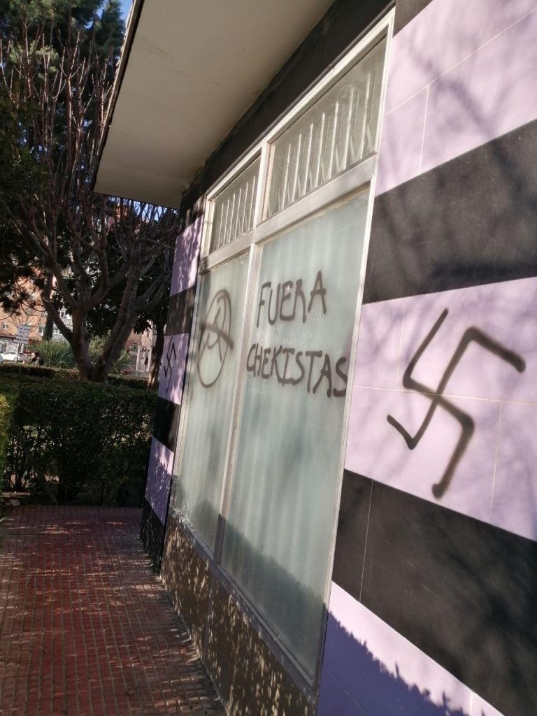 PSOE culpa a la ultraderecha del ataque a sus sedes 1 Moncloa Sede Podemos Moncloa