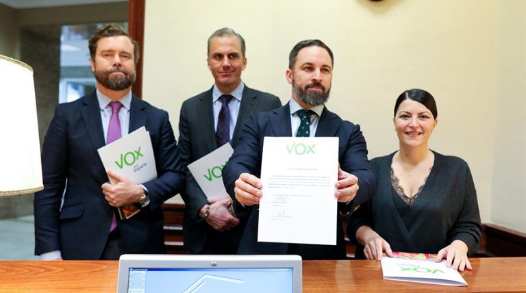 Vox registra una ley para ilegalizar cualquier partido independentista