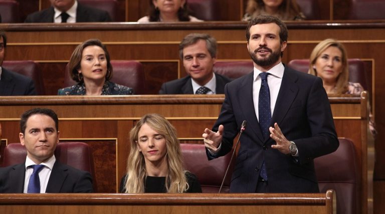 Casado carga contra Sánchez por «degradar» a Guaidó y no «cesar» a Ábalos