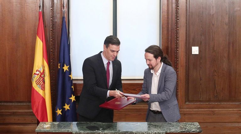 PSOE y Podemos constituyen este jueves la mesa para vigilar la coalición