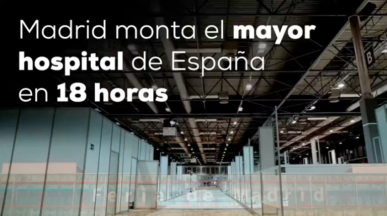 Madrid pulveriza a Wuhan: un hospital de 5.500 camas en cinco días Madrid pulveriza a Wuhan: un hospital de 5.500 camas en cinco días
