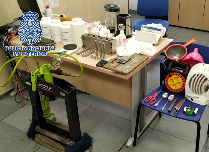Desmantelado un laboratorio de procesamiento de cocaína en Alcorcón 1 Moncloa Desmantelado en Alcorcón un laboratorio de procesamiento de cocaína