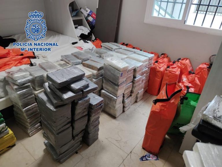 Intervienen más de 1.500 kilos de clorhidrato de cocaína en Marbella