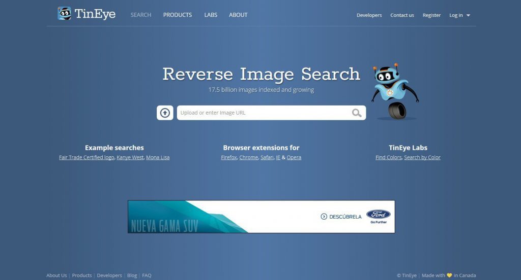 Cómo puedes detectar fotos falsas en WhatsApp 4 Moncloa TinEye para detectar fotos falsas en WhatsApp