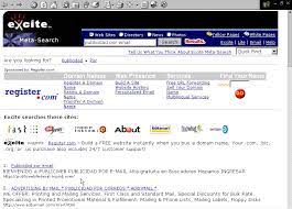 Yahoo, Ask y otros buscadores que nacieron antes de Google 7 Moncloa Excite