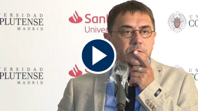 Monedero da clases de periodismo a Pedro J. Ramírez Monedero da clases de periodismo a Pedro J. Ramírez