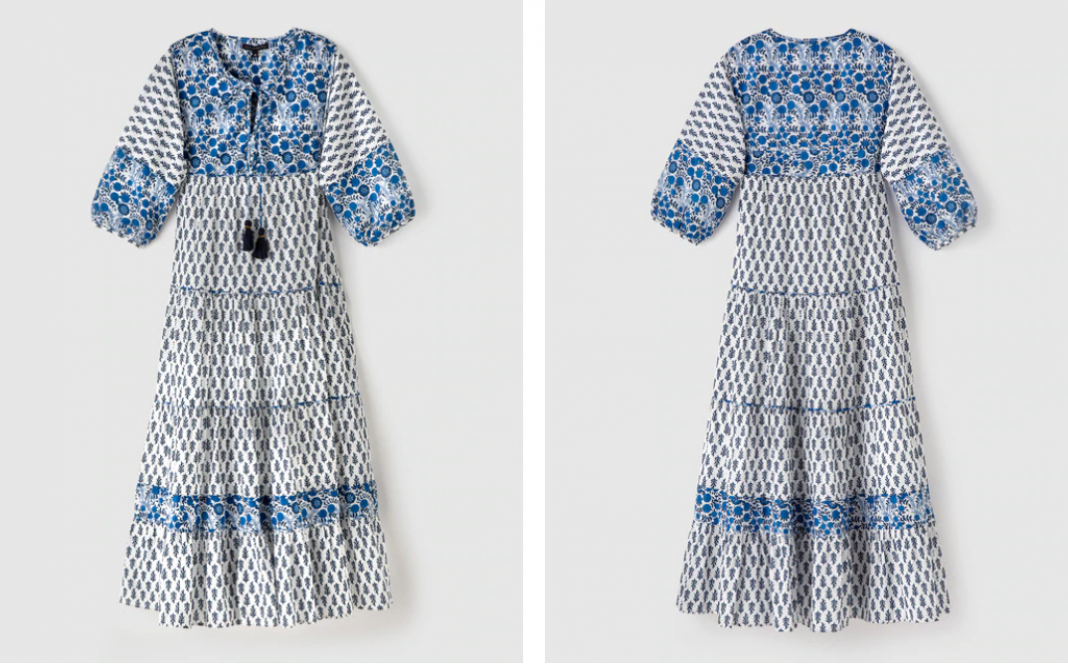 vestido manga francesa