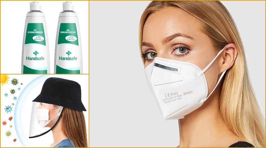 Amazon gangas en mascarillas, geles hidroalcohólicos y viseras para protegerte del coronavirus