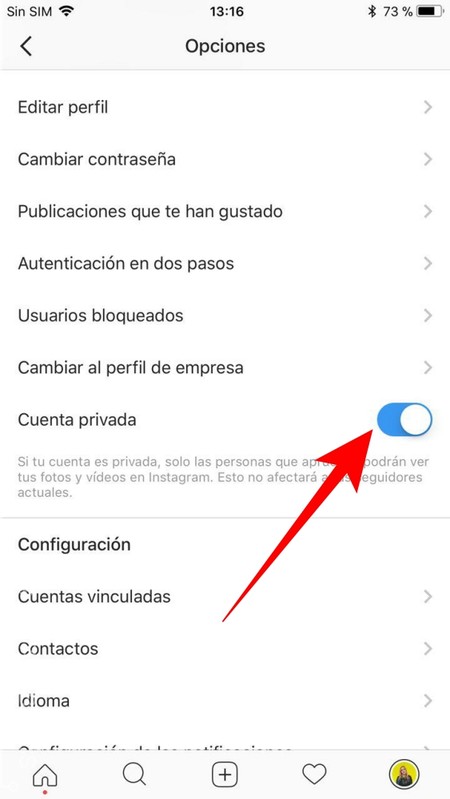 La guía definitiva para configurar tu privacidad en Instagram 3 Moncloa Cuenta privada o pública