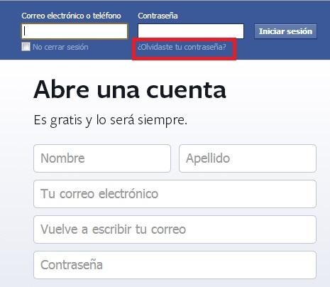 Cómo puedo recuperar mi cuenta de Facebook