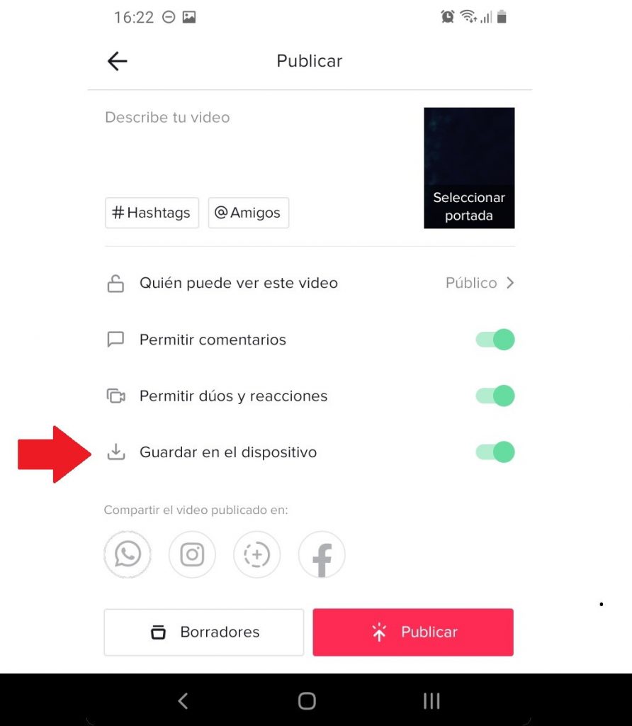 Cómo descargar los vídeos que has colgado en Tik Tok 5 Moncloa Descargar vídeos de Tik Tok