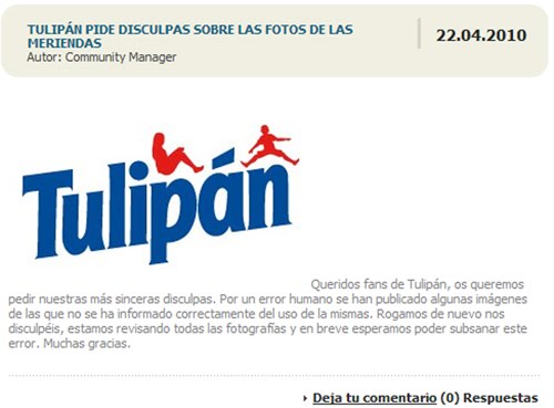 Audi, McDonald's y otras empresas que fracasaron en sus campañas en redes sociales 4 Moncloa El caso Tulipán