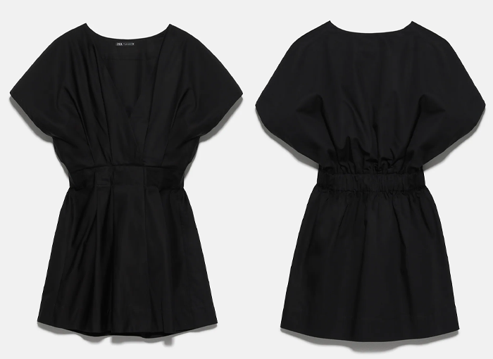 VESTIDO POPELÍN ZARA