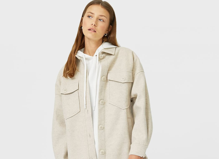 SOBRECAMISA PUNTO OVERSIZE DE STRADIVARIUS