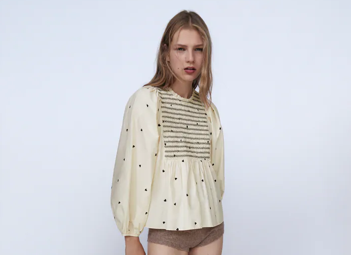 BLUSA POPELÍN CORAZONES