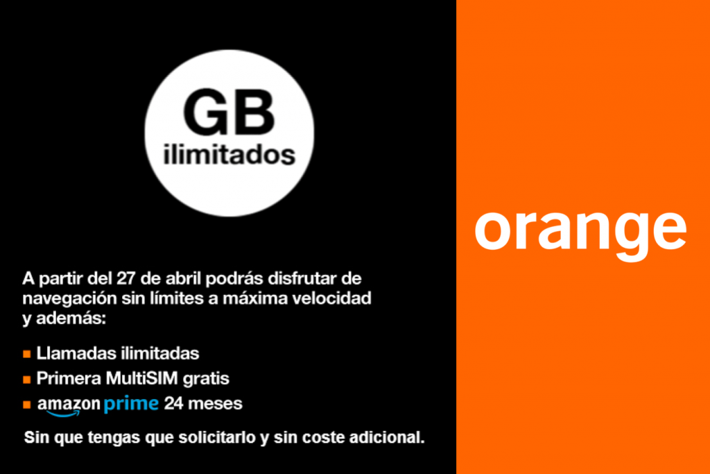 Movistar, Vodafone, Orange... estas son las tarifas de datos ilimitados más baratos 4 Moncloa Orange y sus datos ilimitados