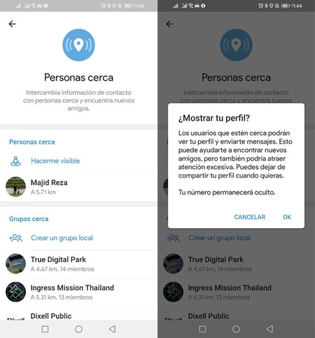 Funciones de Telegram que quizá no conozcas 2 Moncloa Personas cercanas con Telegram