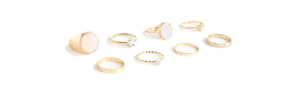 pack anillos dorados