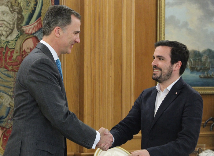 ALBERTO GARZÓN ARREMETE CONTRA FELIPE VI ALBERTO GARZÓN ARREMETE CONTRA FELIPE VI