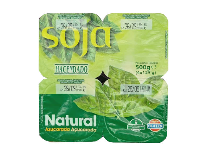 YOGURES DE SOJA HACENDADO