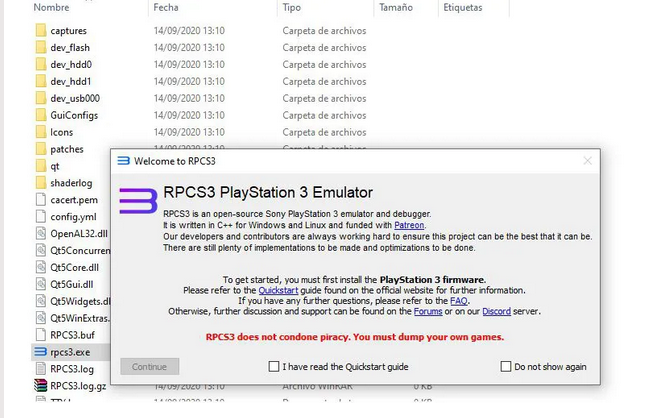 Cómo jugar a los juegos de PS3 con tu PC 3 Moncloa Descargar y ejecutar el emulador para jugar desde el PC