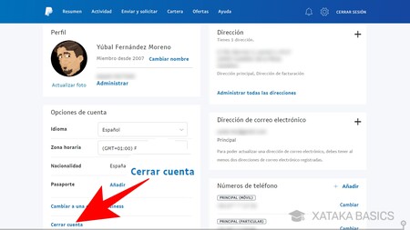 Cómo cerrar para siempre tu cuenta de PayPal 3 Moncloa Quieres cerrar la cuenta de Paypal