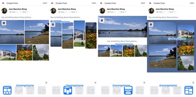 Publicar varias imágenes desde Facebook
