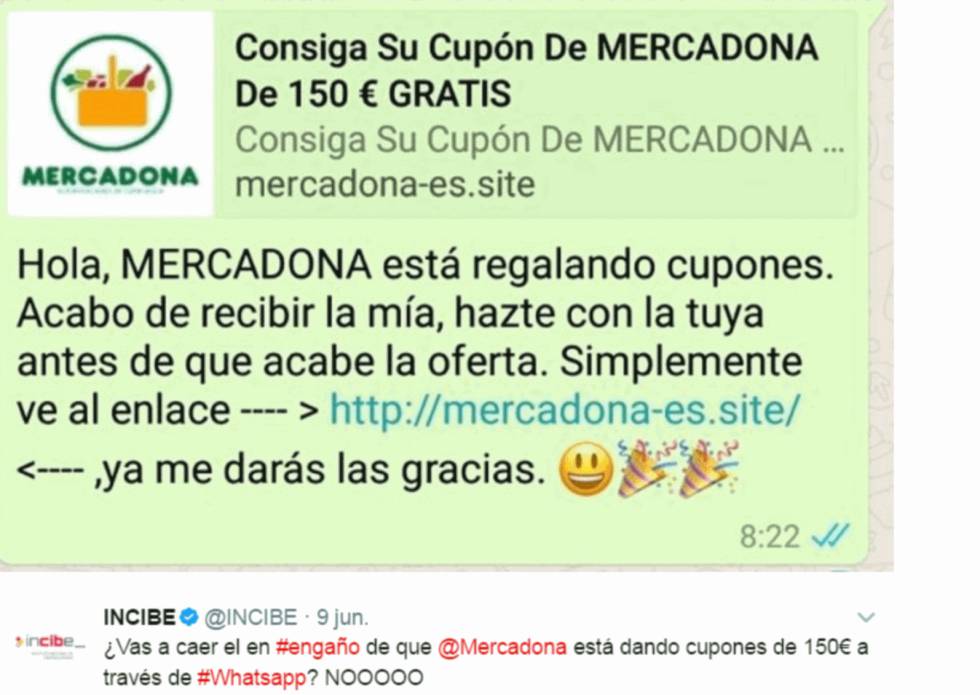 Malware: cómo puede entrar en tu móvil a través de WhatsApp 6 Moncloa Cupones falsos en WhatsApp malware