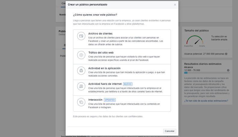Guía paso a paso para publicar un anuncio en Facebook Ads que funcione 6 Moncloa Dónde mostrar tus anuncios en Facebook Ads