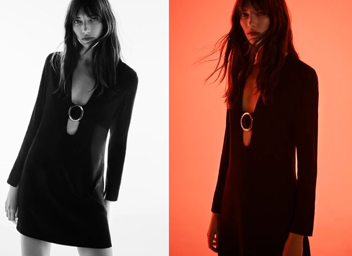 VESTIDO HEBILLA SATINADO DE ZARA