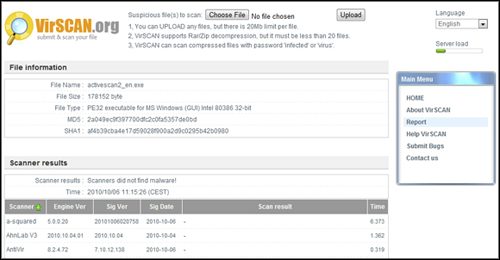 virscan antivirus