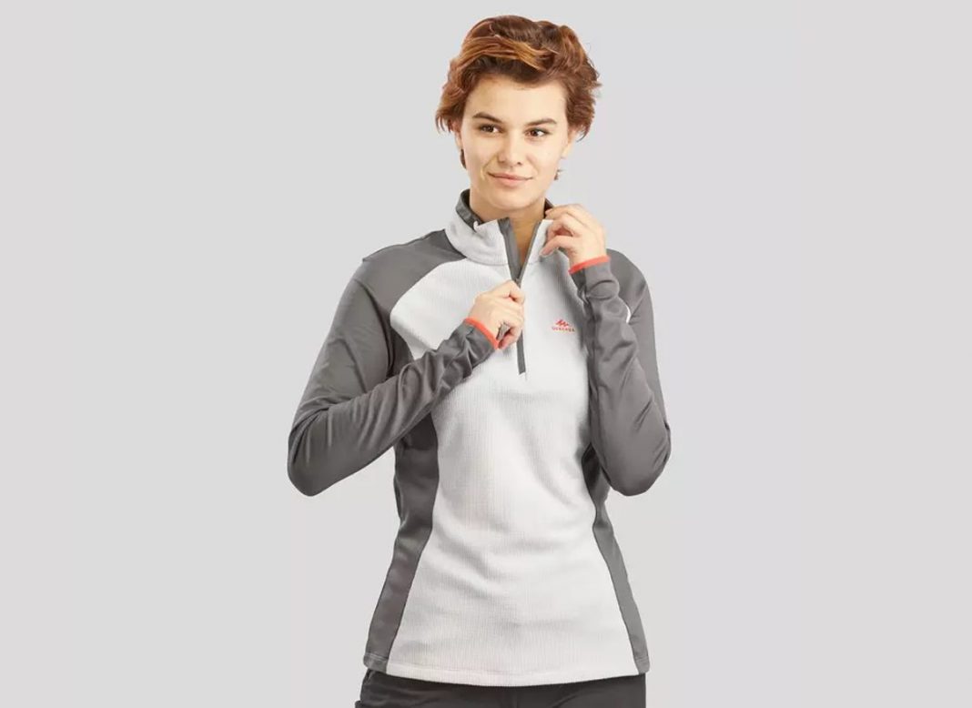 FORRO POLAR DE MUJER MONTAÑA Y SENDERISMO QUECHUA MH500 DE DECATHLON