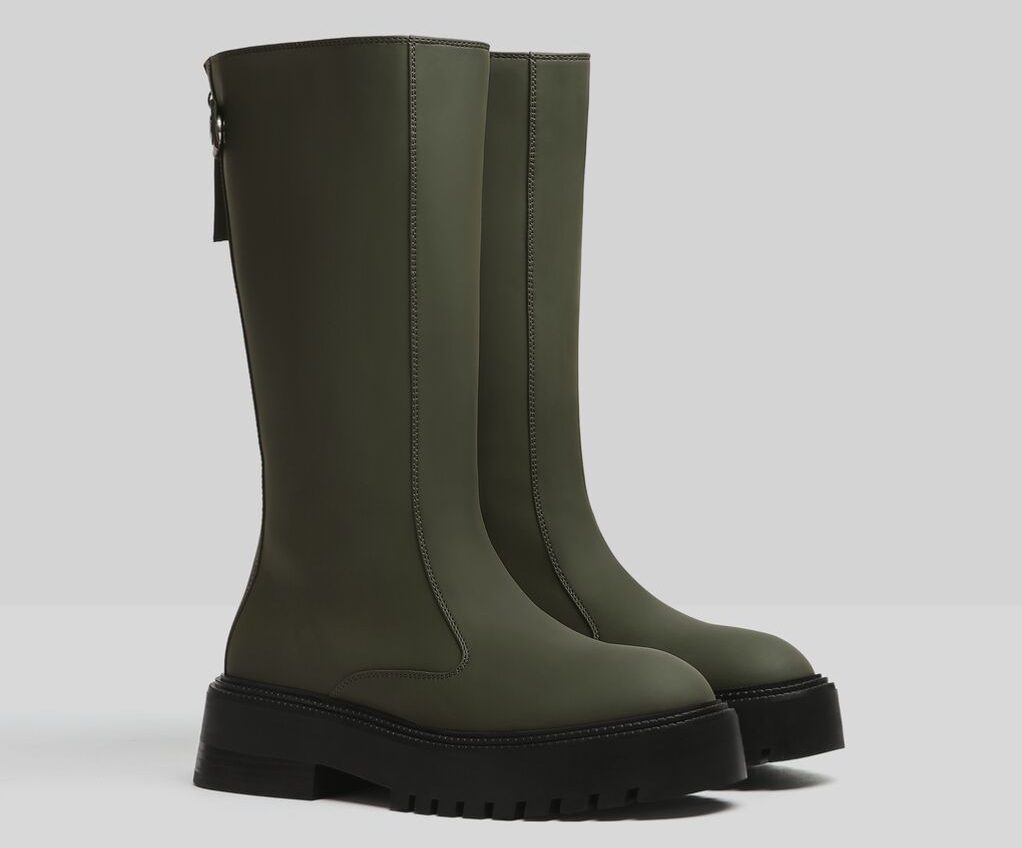botas media cana bershka